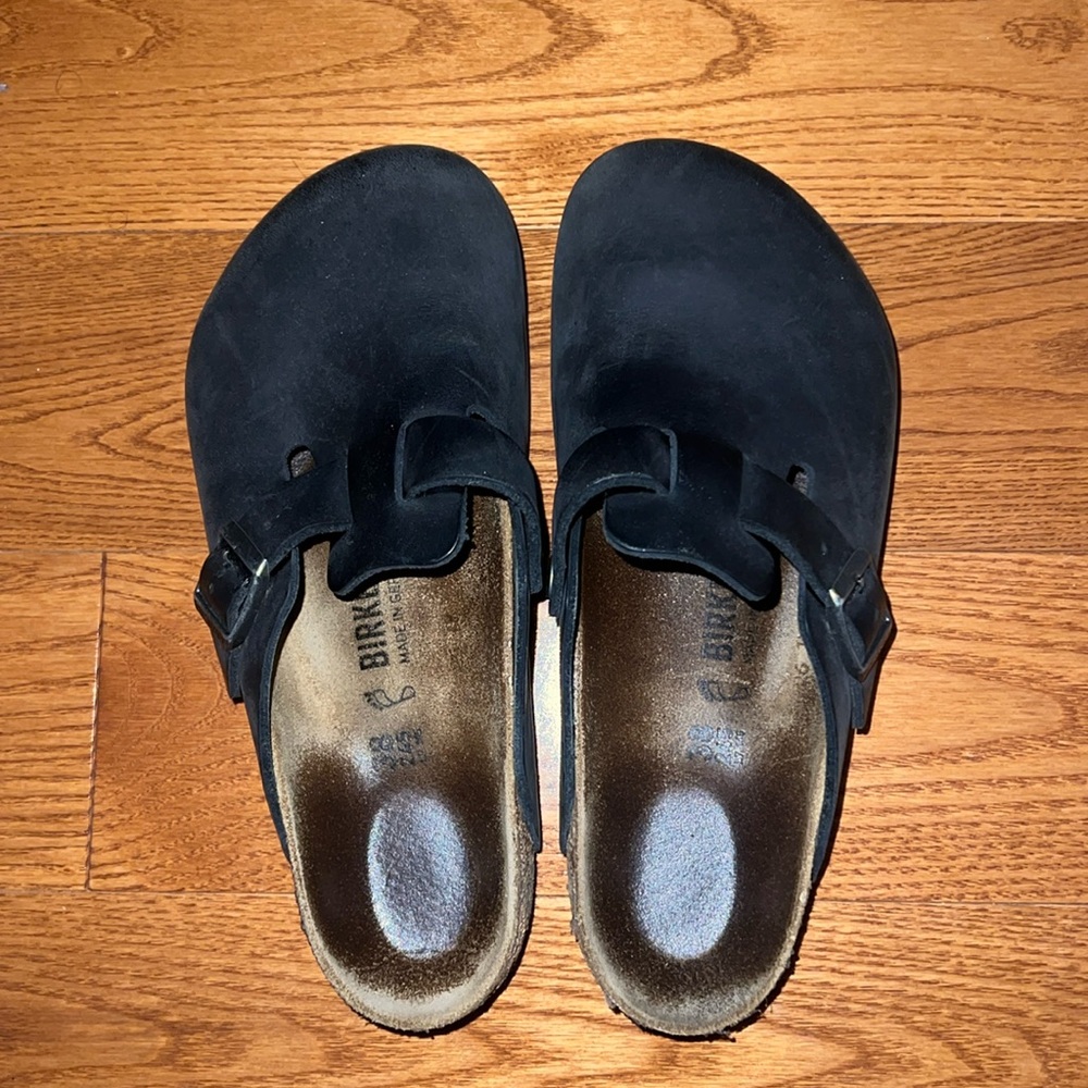 Birkenstock Black Boston Clogs